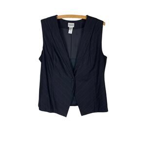 Chico's Black Sleeveless Fitted Vest